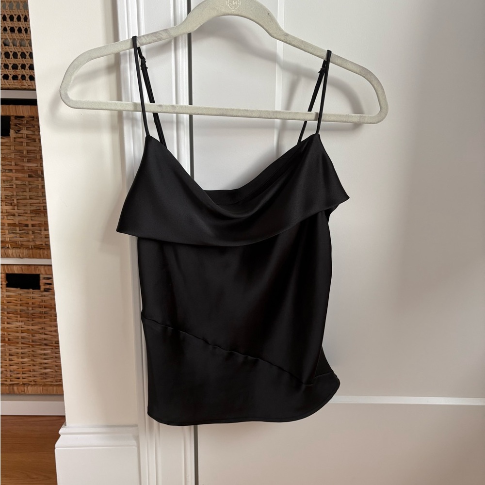 Zara Black Satin Camisole Top - never worn